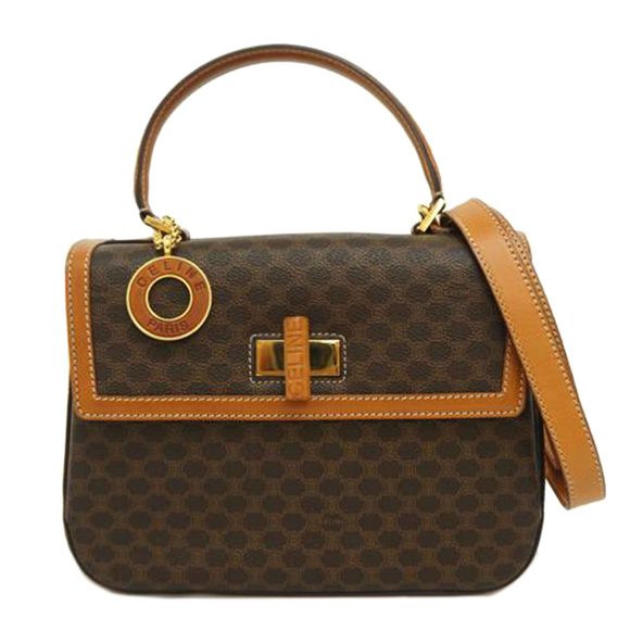 Celine Macadam Pattern 2 Way Shoulder Bag - Picture 1 of 9